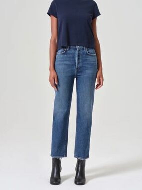 Agolde  90's Pinch Waist Crop Jean in Solace
